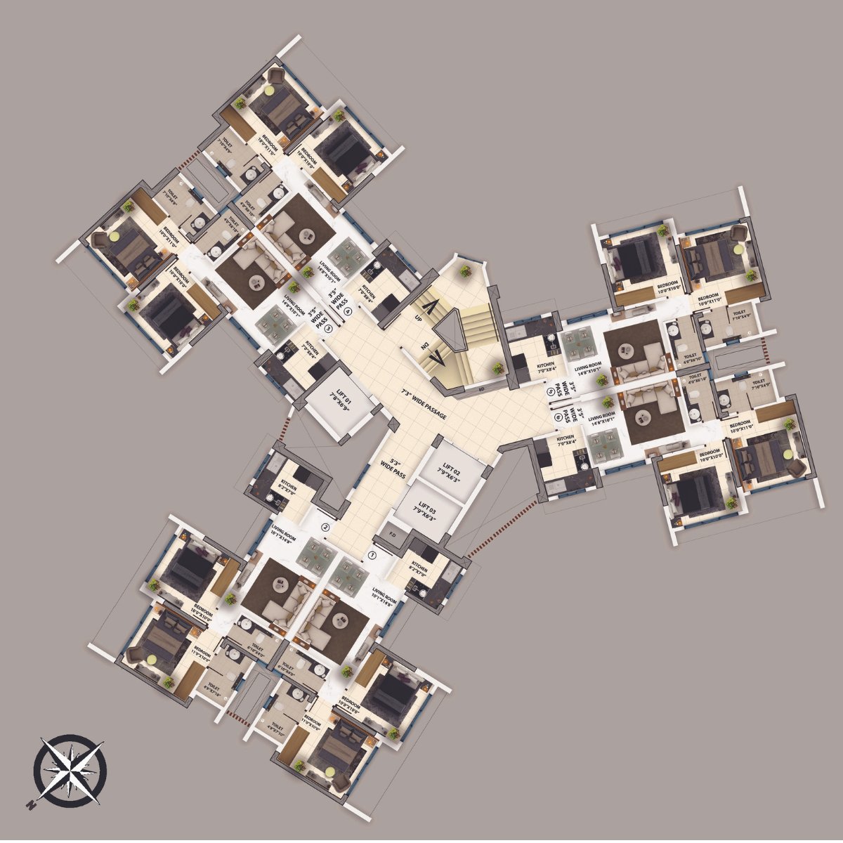 Purva-Clermont-Floor-Plan-D-Wing-1st-to-3rd-Floor